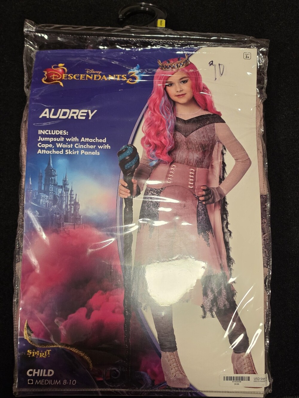 NWT Spirit Disney Descendants 3 Audrey Child Costume Complete Outfit M 8-10 Cape
